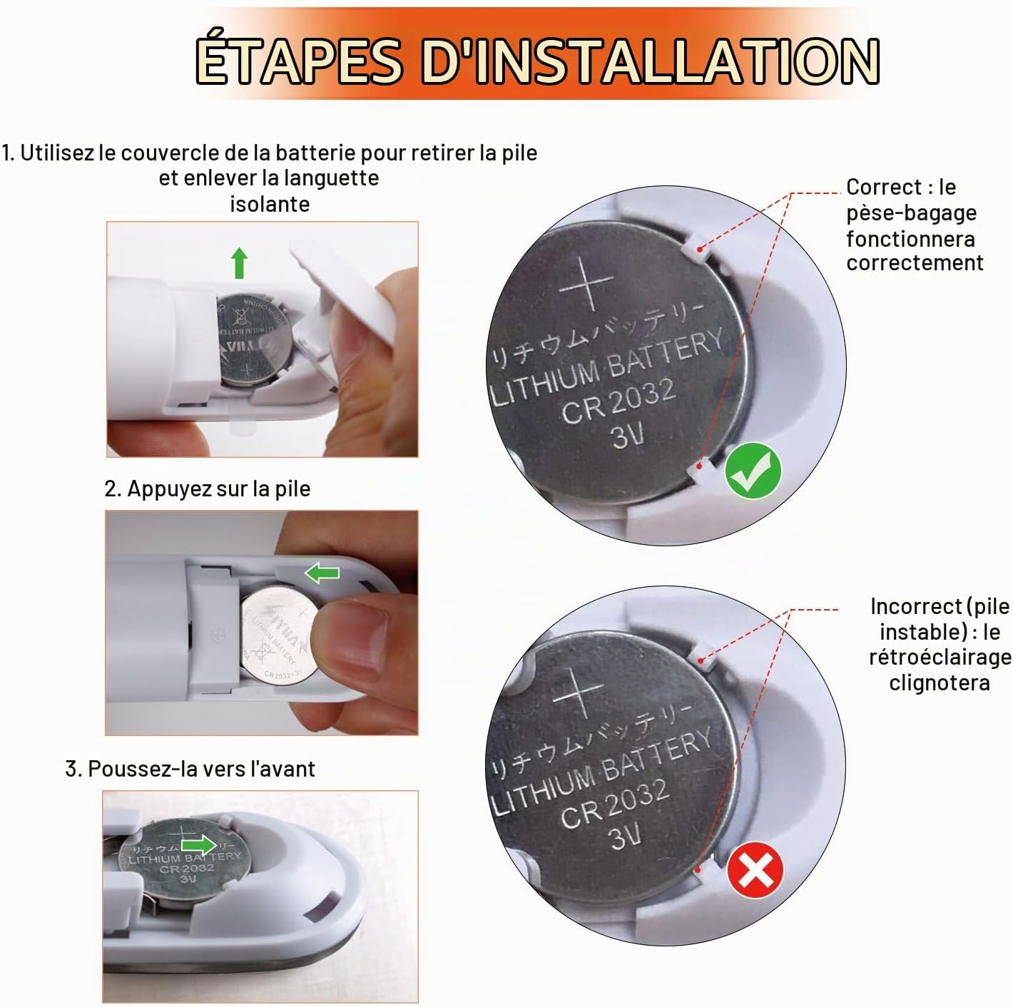 Detalle de MYCARBON Pèse Bagages Max 50Kg/110Lb Argent – Balance électronique précise et portable