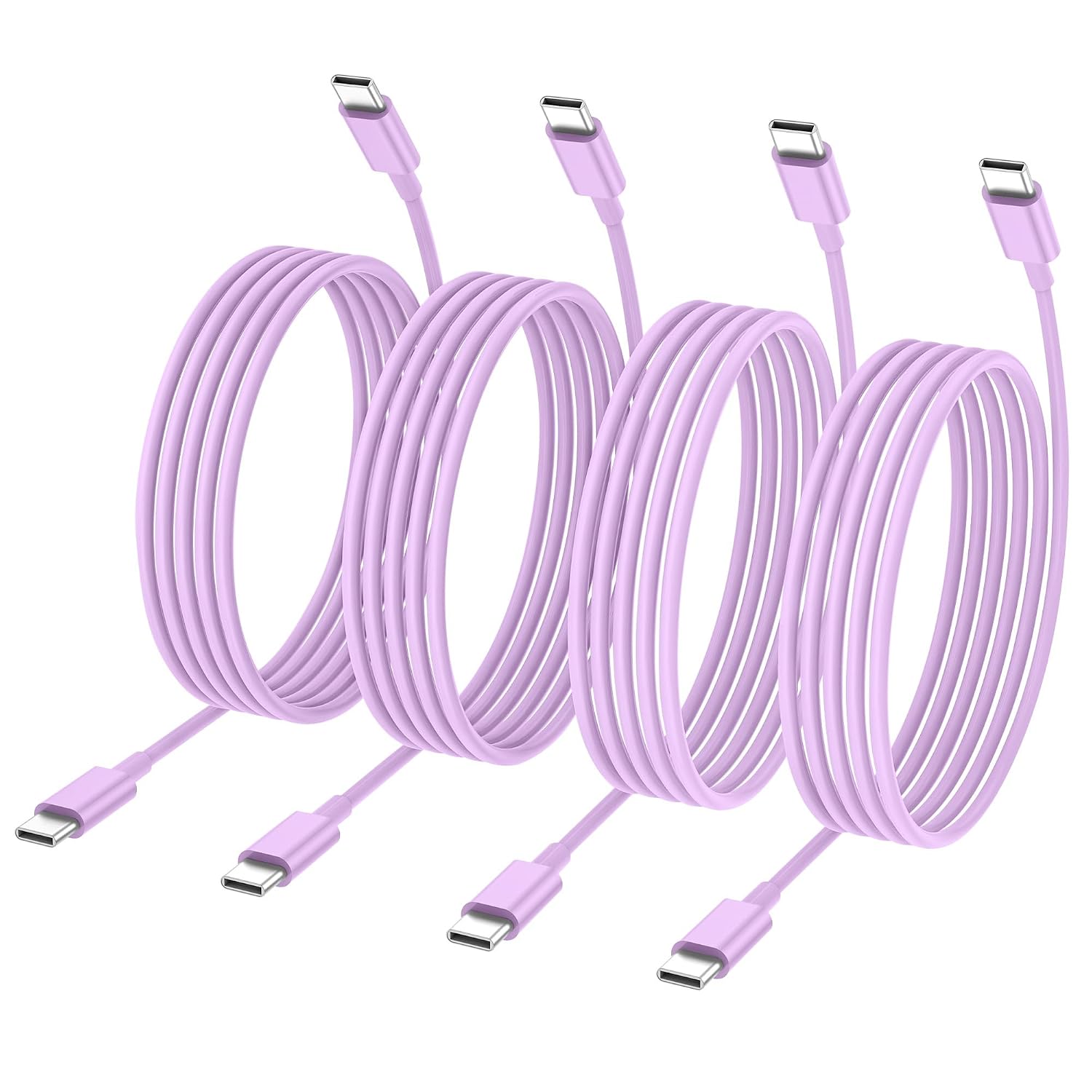 Detalle de Apple USB-C to USB-C Charging Cable 4 Pack (10ft) — 60W, MFi Certified