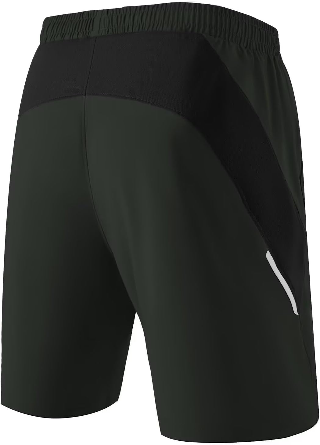 Detalle de HMIYA Men's Sport Shorts: Quick Dry, Lightweight Gym Short with Secure Zip Pockets