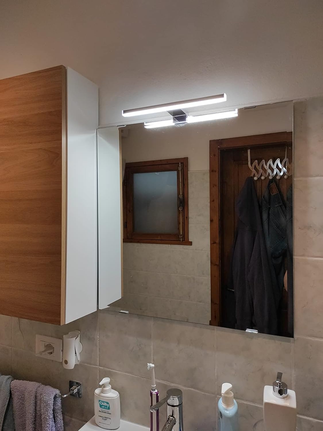 Detalle 2 de Azhien Lámpara de Espejo de Baño LED 5W, 30 cm y 4000K (IP44) blanco neutro