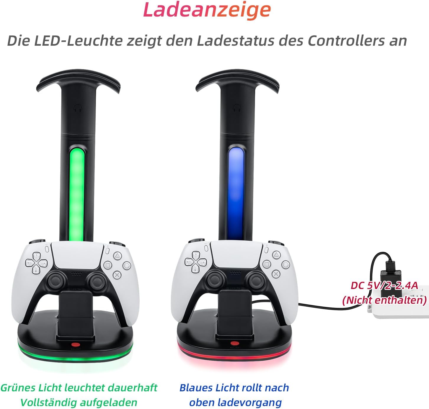 Thumbnail 4 de Controller-Ladestation für PS5 DualSense Dock