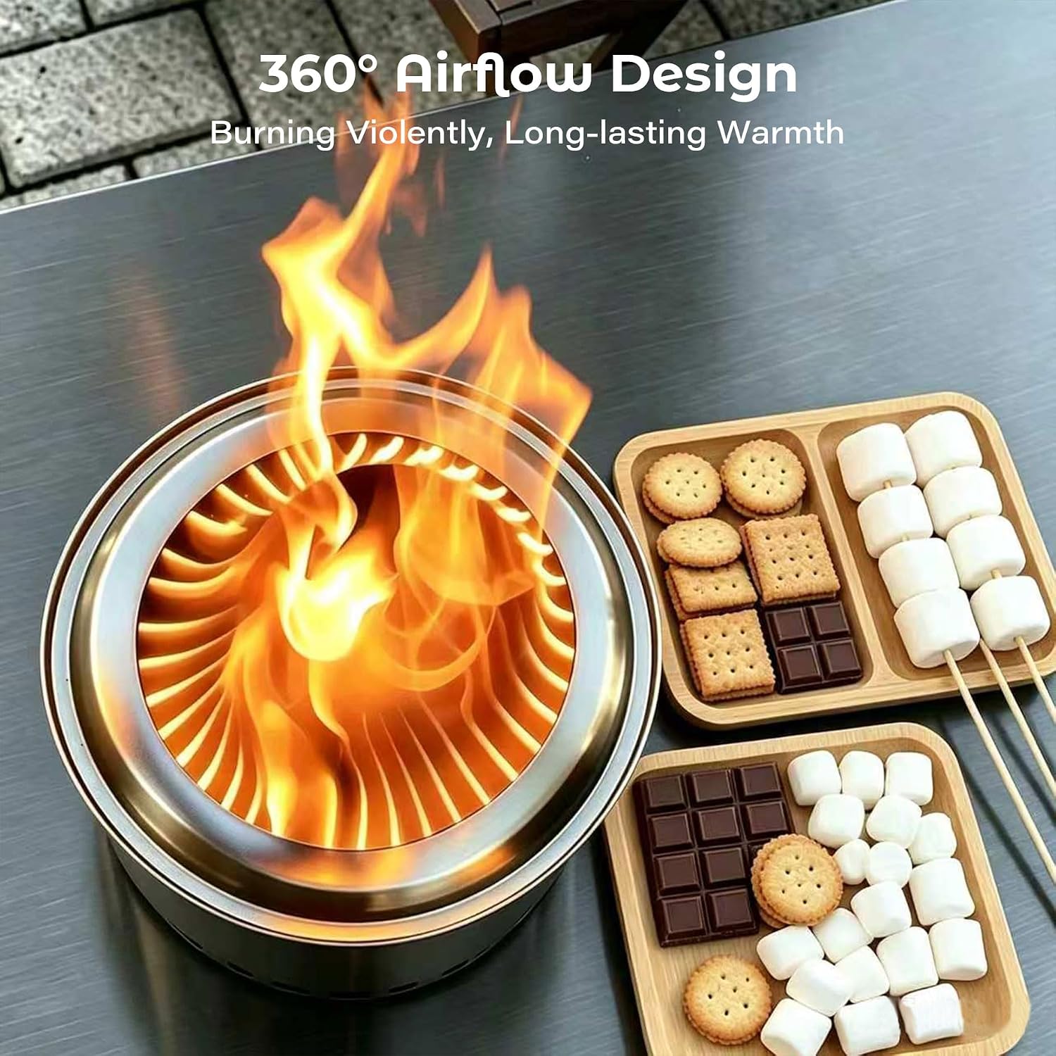 Detalle de HGD Tabletop Fire Pit, Stainless Steel