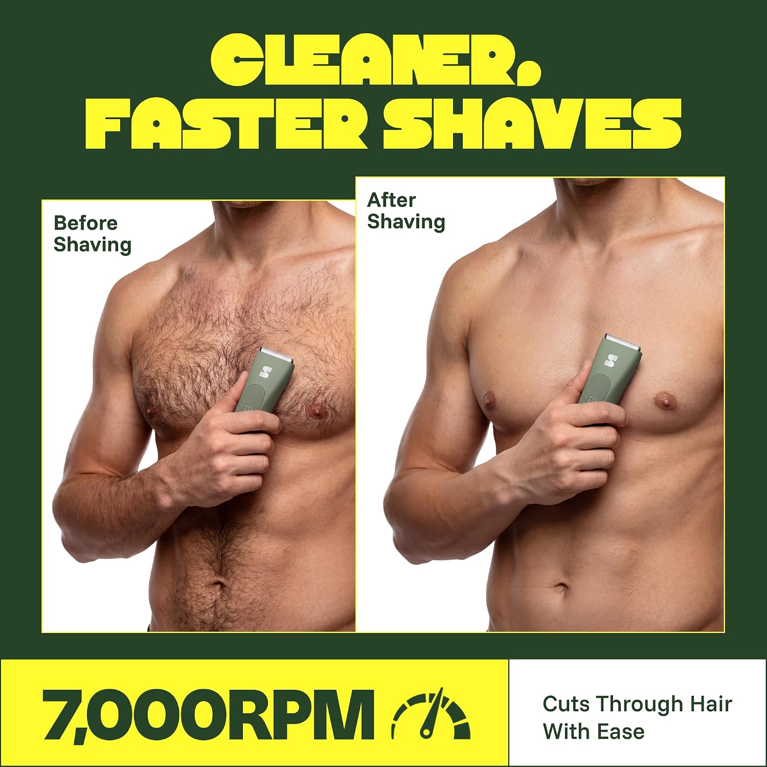 Thumbnail 5 de MANSPOT Groin & Body Hair Trimmer with Ceramic Blade and Four Guards