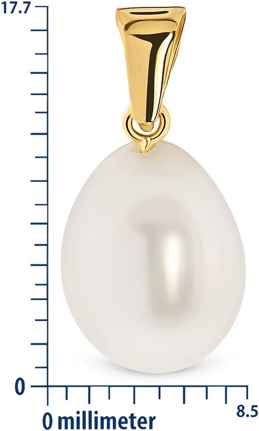Thumbnail 2 de Miore MAP46Y Pendentif Femme en Or Jaune 750/1000 avec Perles de Chine Blanches