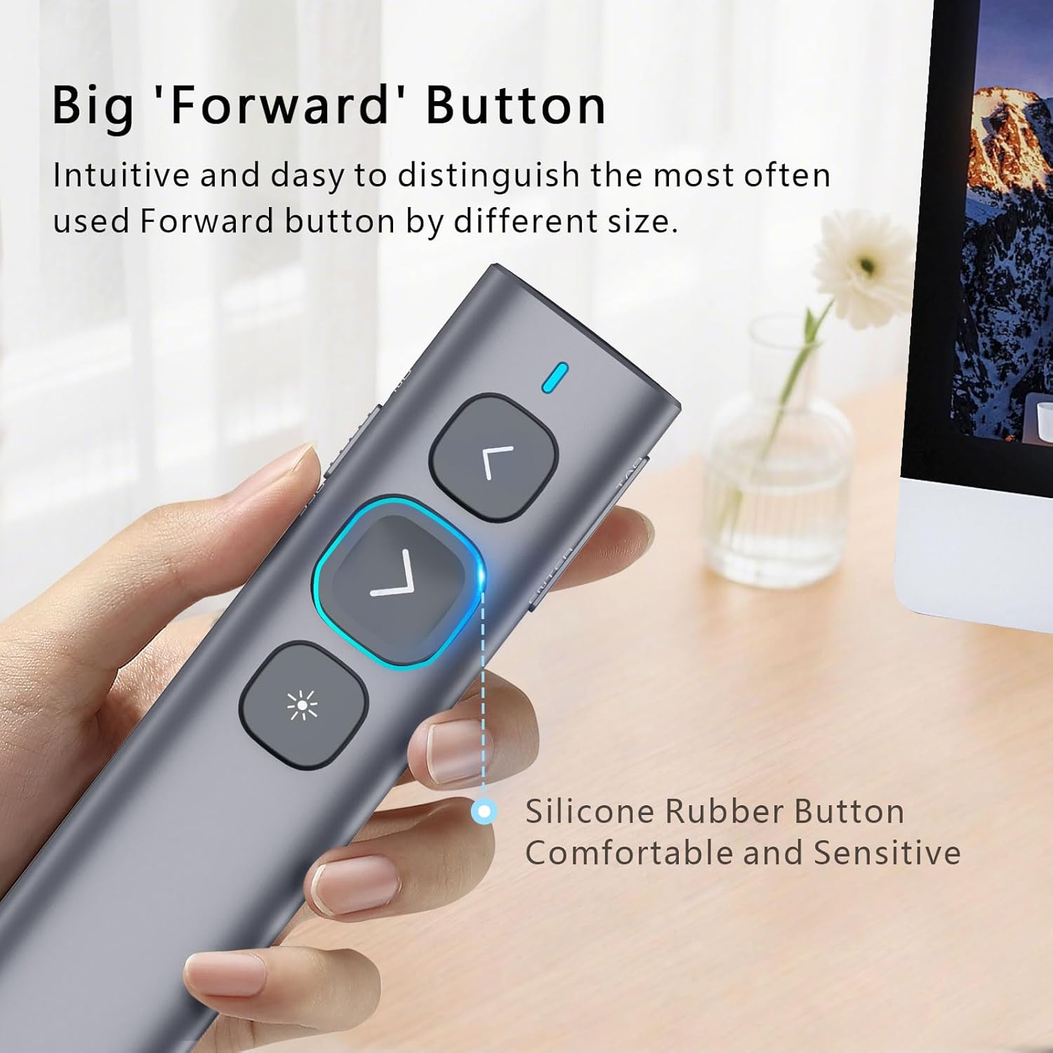 Thumbnail 6 de Norwii N95 Presentation Clicker with USB-A&C Receiver: Practical wireless presenter for larger rooms