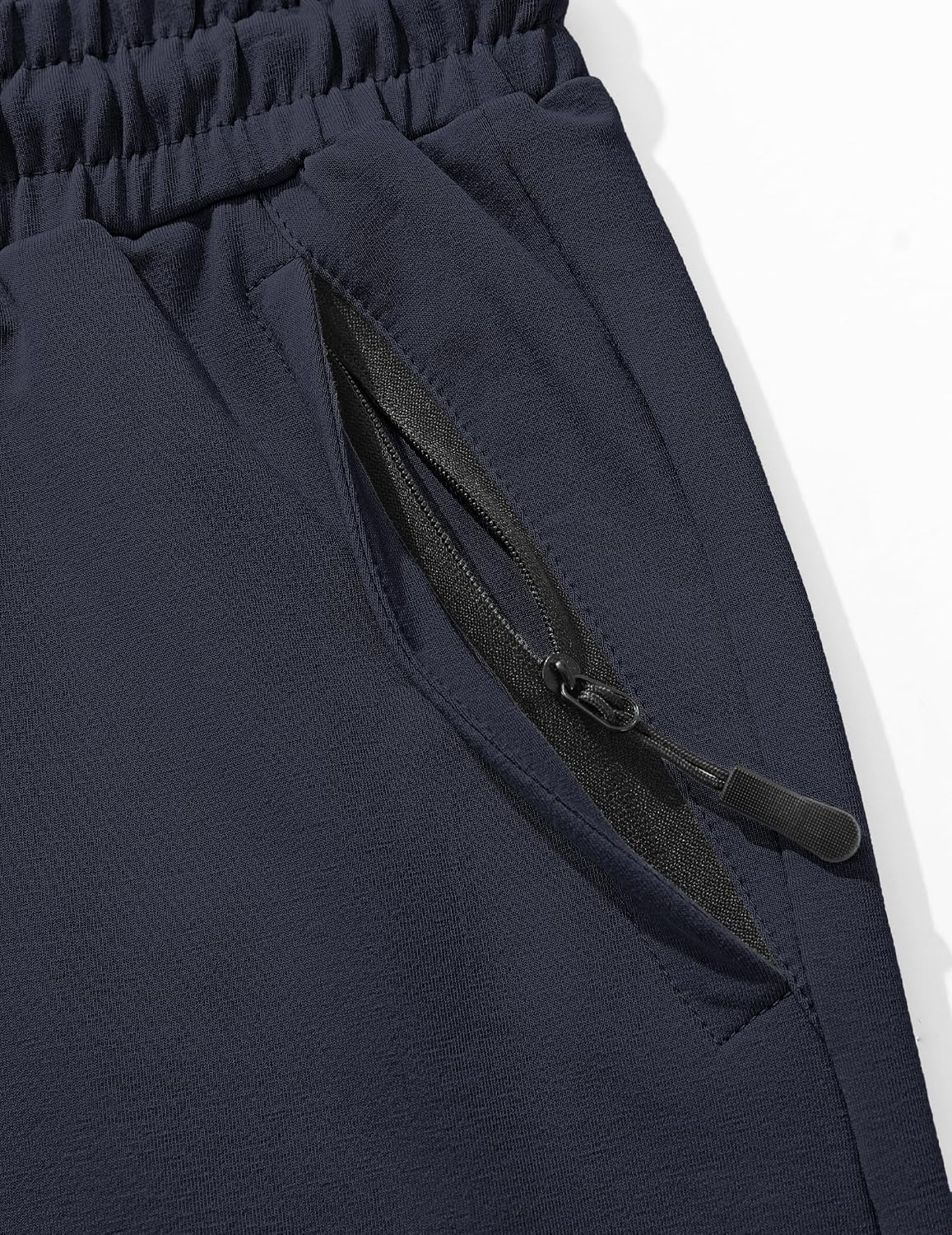 Detalle 2 de TARAINYA Cotone Pantaloncini Uomo Sportivi con Zip e Coulisse – Comfort e Praticità per Running e gym