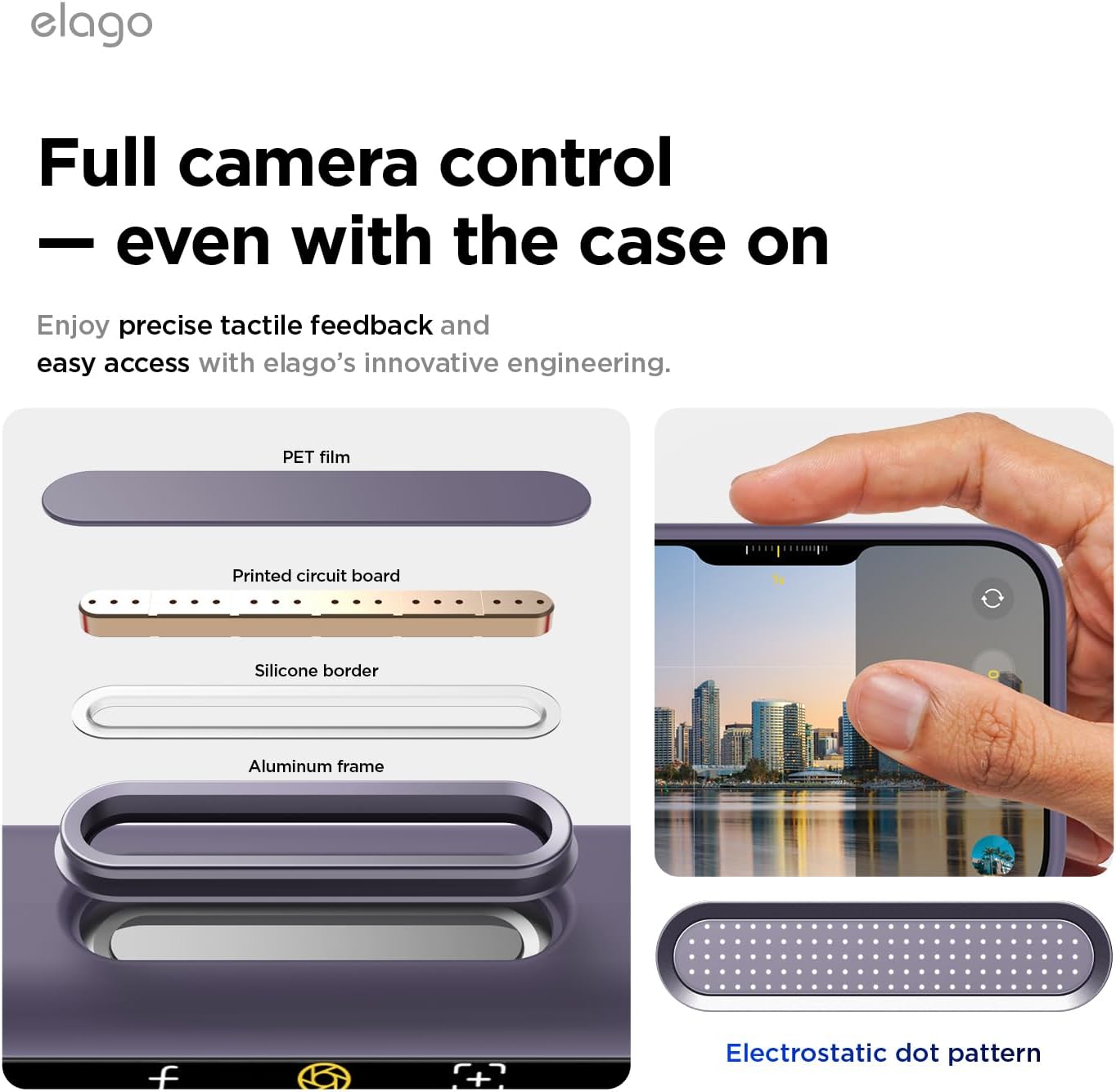 Detalle de elago Cover Magnetica in Silicone Liquido per iPhone 17 (6,3) – Compatibile MagSafe, Lavanda Intensa