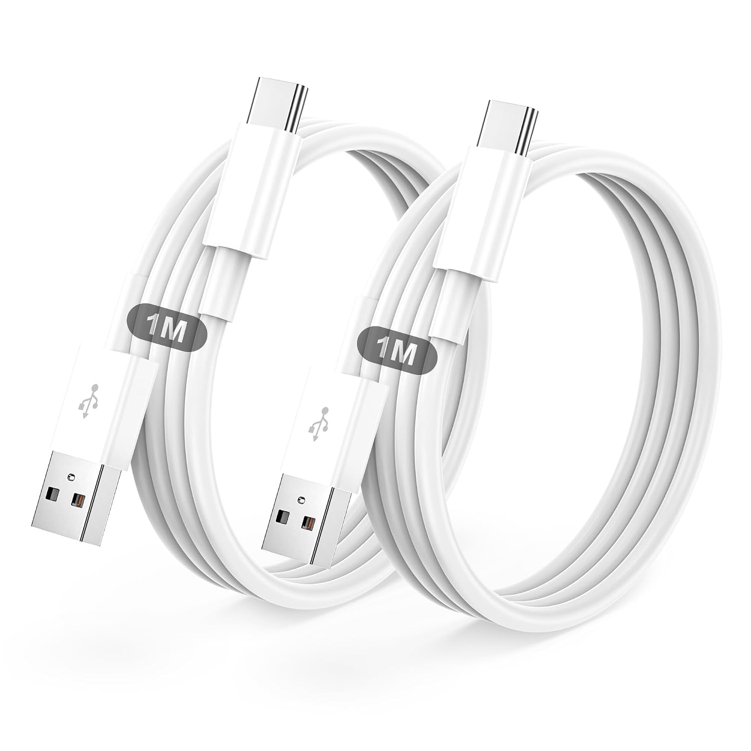 Detalle de BSTOEM Cavo USB Type-C per ricarica rapida 2 pezzi (1 m + 1 m), cavo dati USB-C