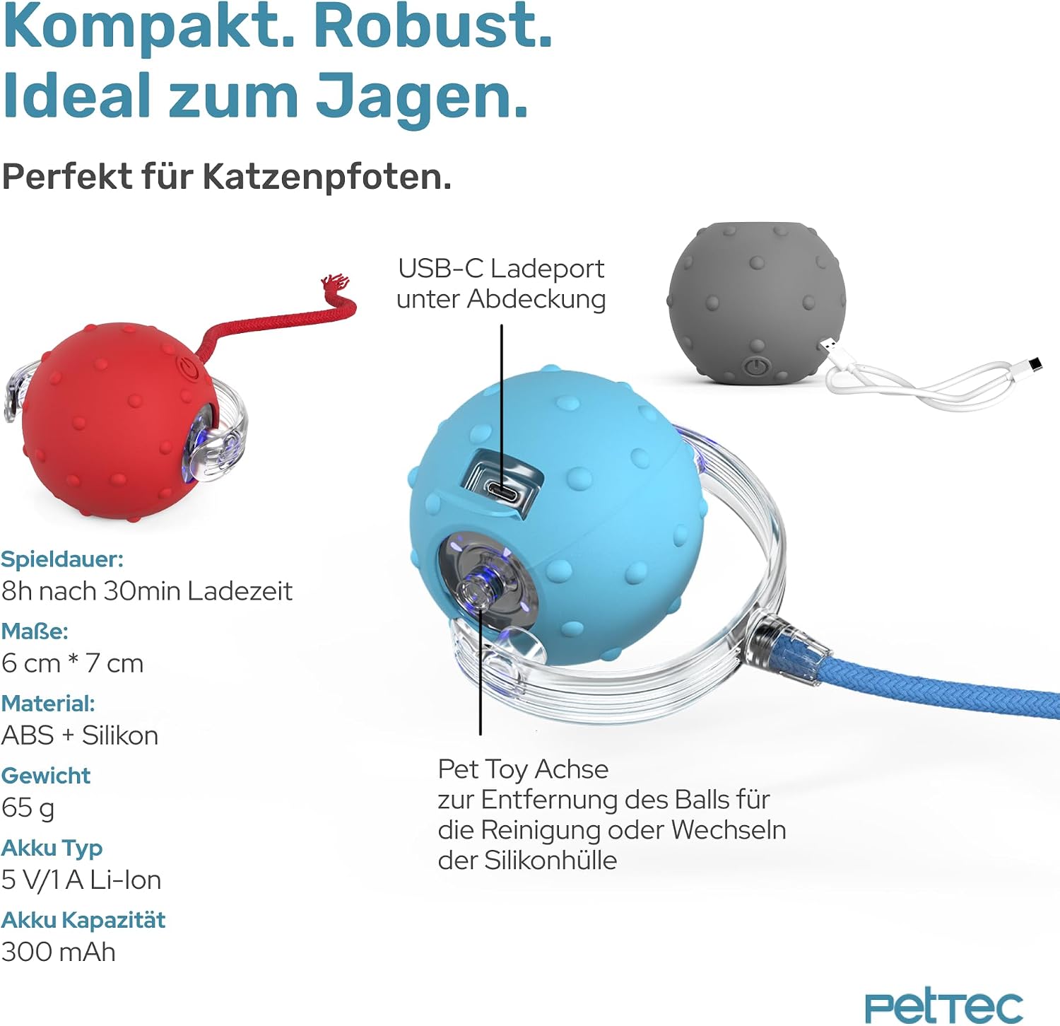 Thumbnail 4 de PetTec Katzenball Elektrisch 2X 🤖