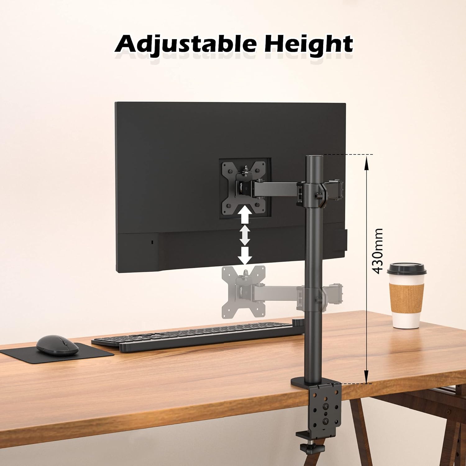 Thumbnail 4 de BONTEC Monitorhalterung 13–32 Zoll, VESA 75/100, Schwarz 🖥