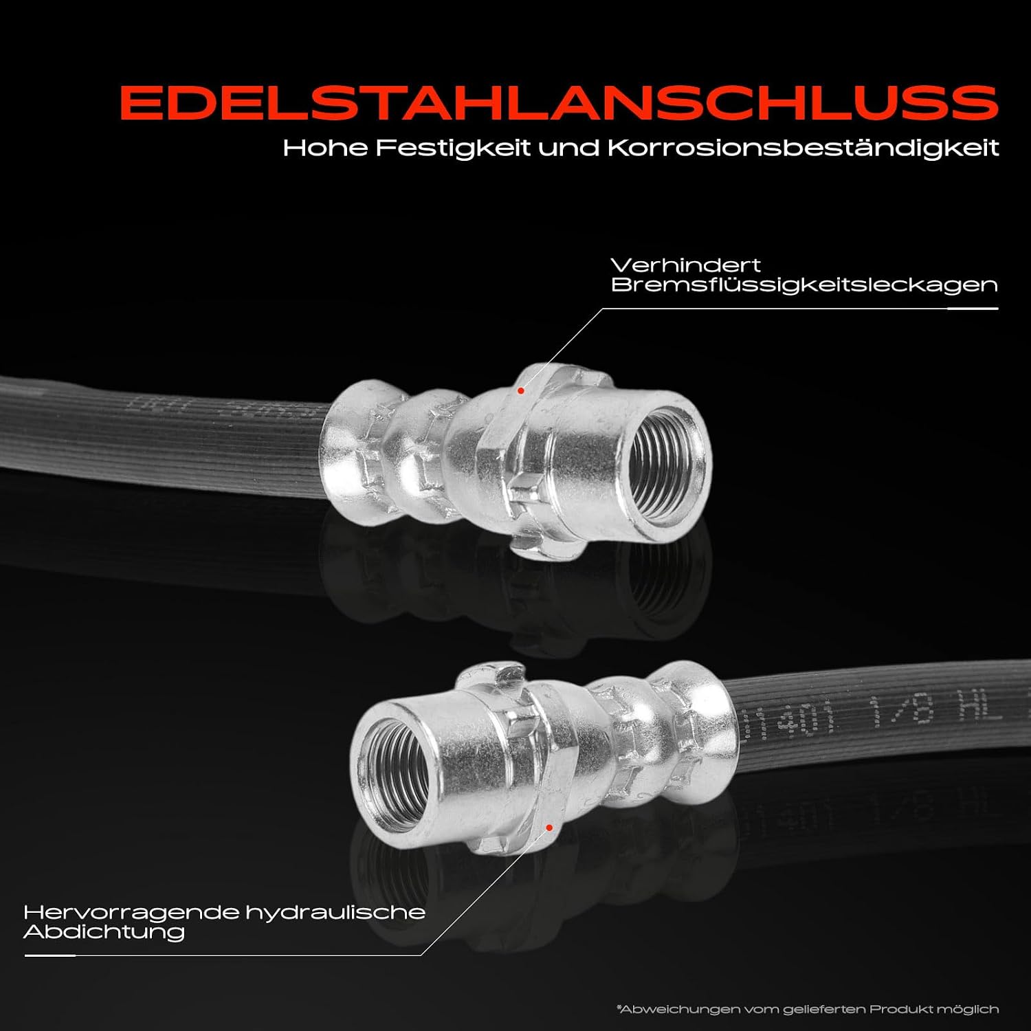 Detalle 2 de Frankberg 2x Bremsschlauch hinten (217 mm) – kompatibel u. a. mit Corsa, Astra G, Astra H und Zafira A
