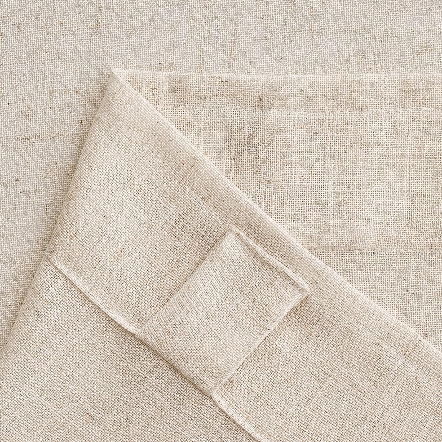 Thumbnail 3 de MIULEE Rideau Voile Modernes en Lin Translucide – Lot de 2, 245x140 cm, Blanc Naturel