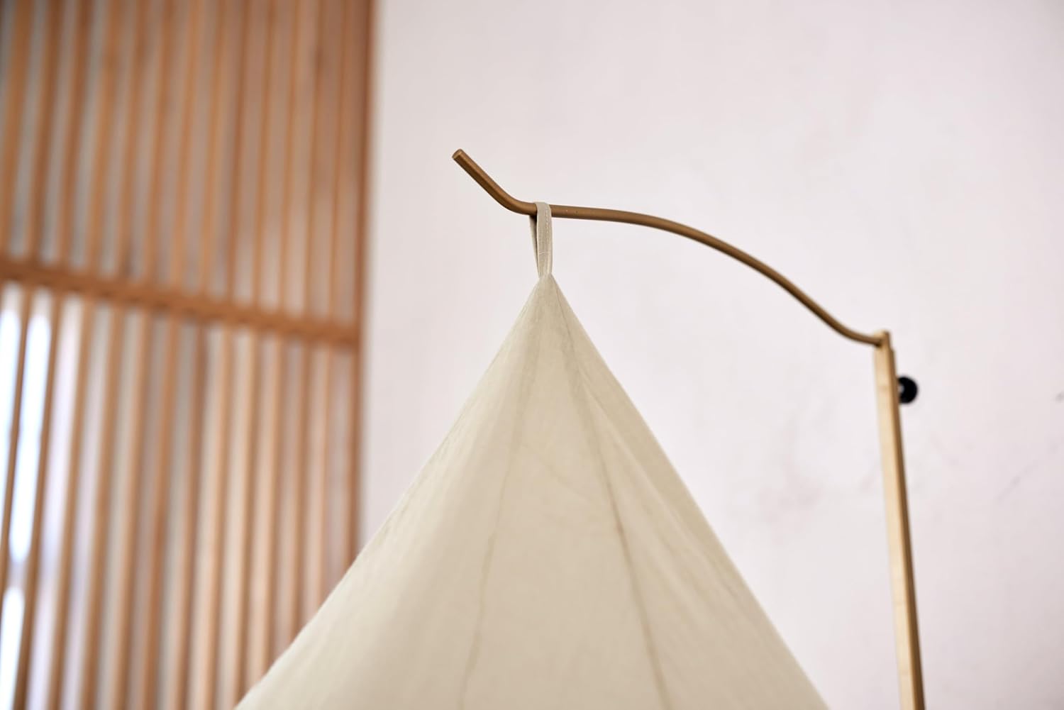 Detalle de Jollein Stange für Betthimmel Messing – Gold, 220 cm