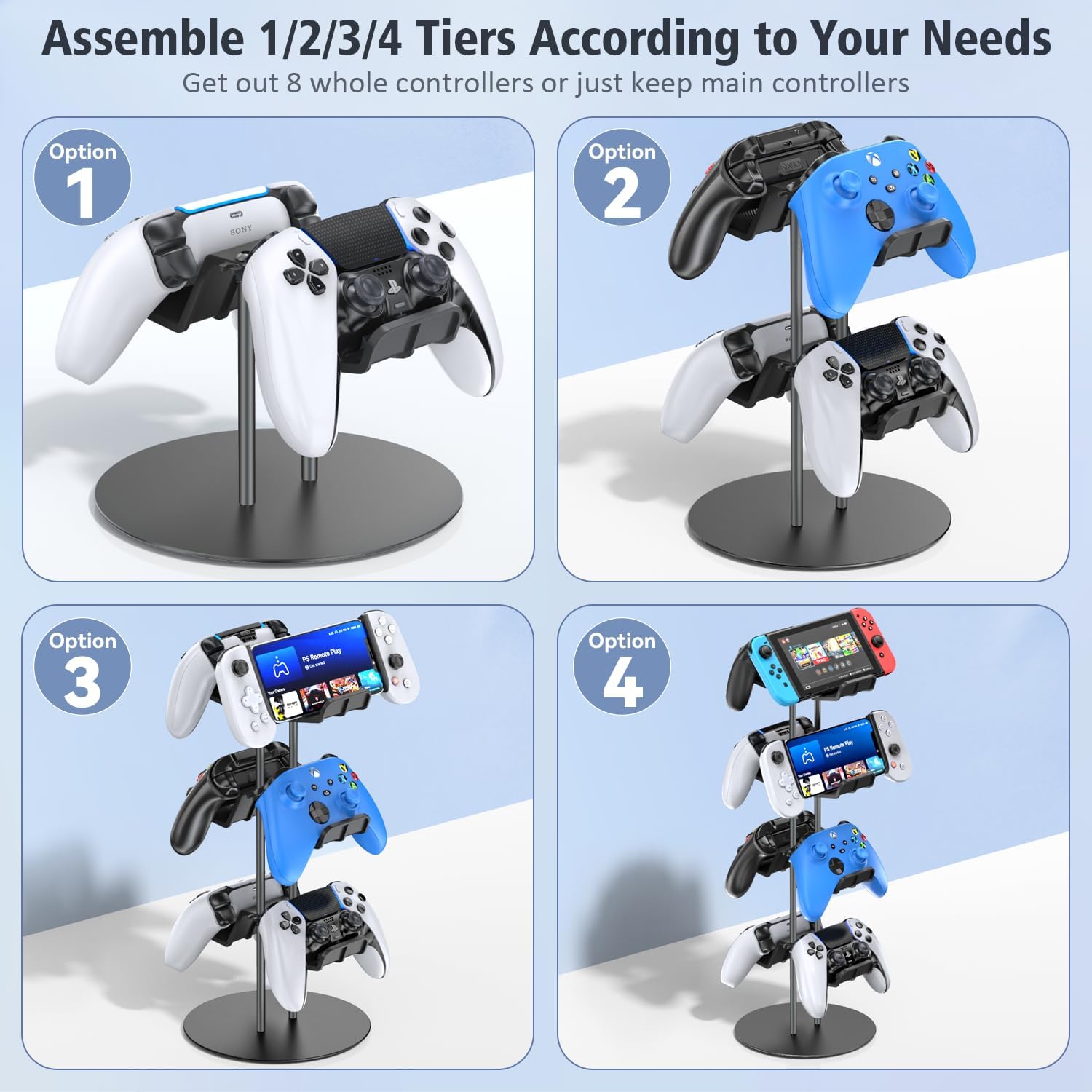 Thumbnail 2 de Gaming Deko Controller Halterung 4‑Stufen Organizer