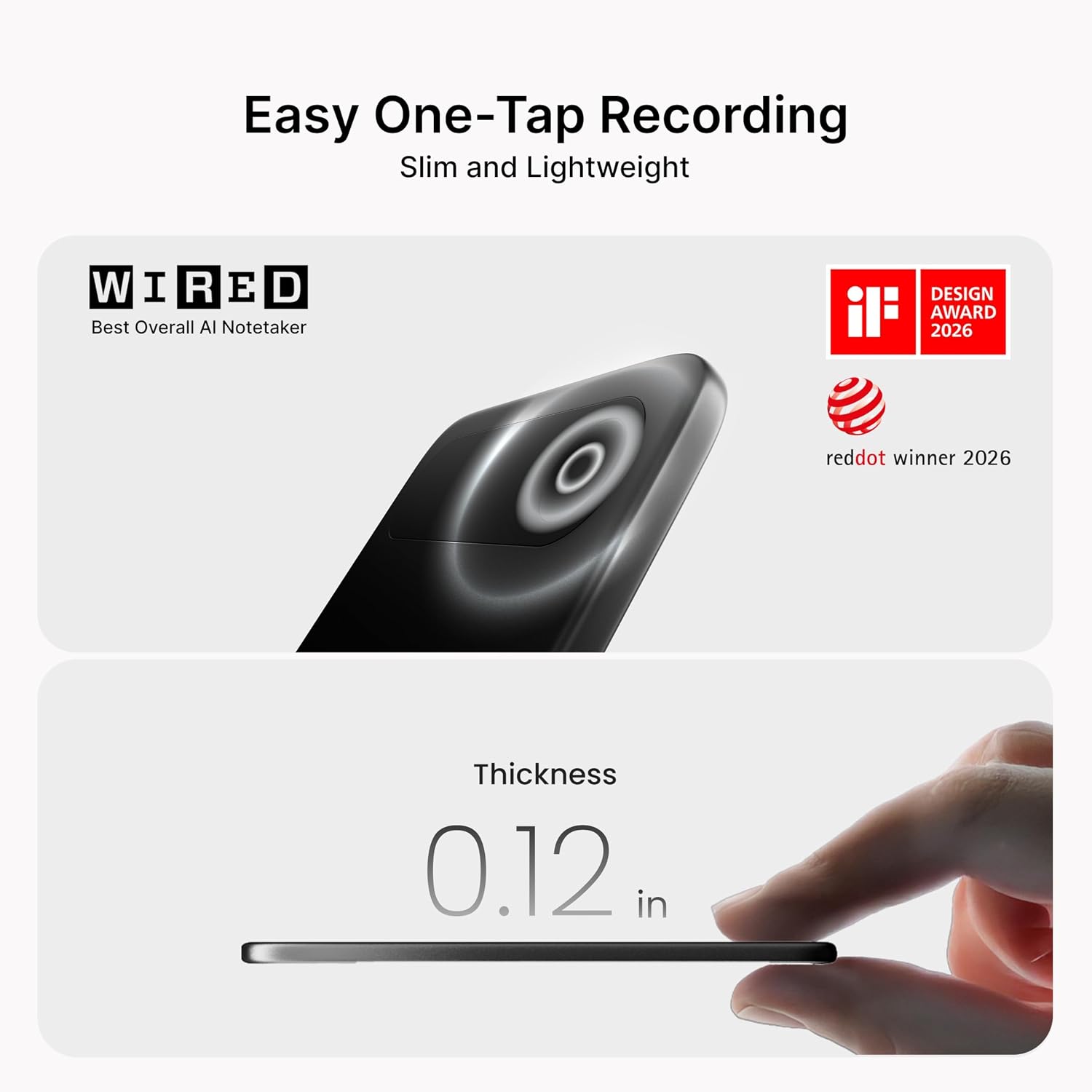 Detalle 2 de Comulytic Note Pro AI Voice Recorder 64GB