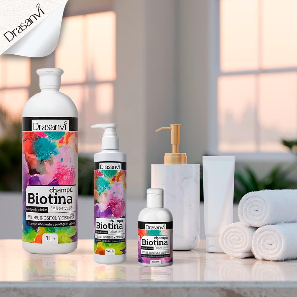 Thumbnail 5 de DRASANVI Champú Biotina y Aloe Vera 🌿 1000ml