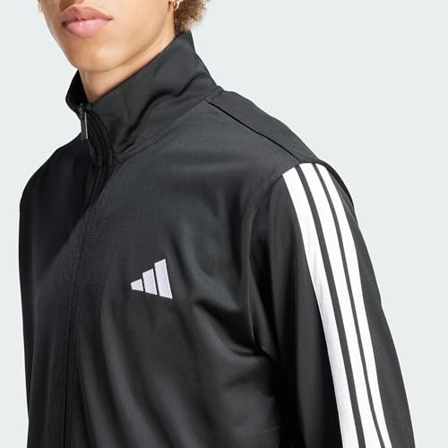 Detalle 2 de adidas Basic 3 Stripes Tricot Track Suit: Herren-Trainingsanzug, Schwarz, XXL Short