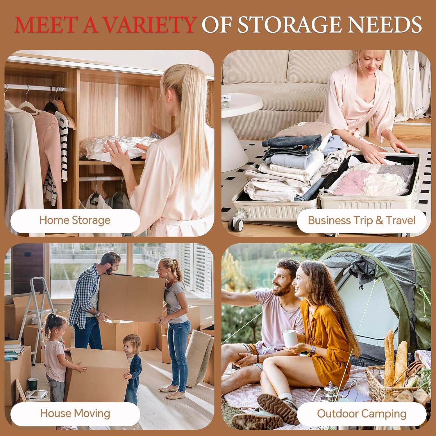 Thumbnail 6 de Vacbird Vacuum Storage Bags with Wireless Electric Pump – 16 Pack (40x60cm to 80x100cm)