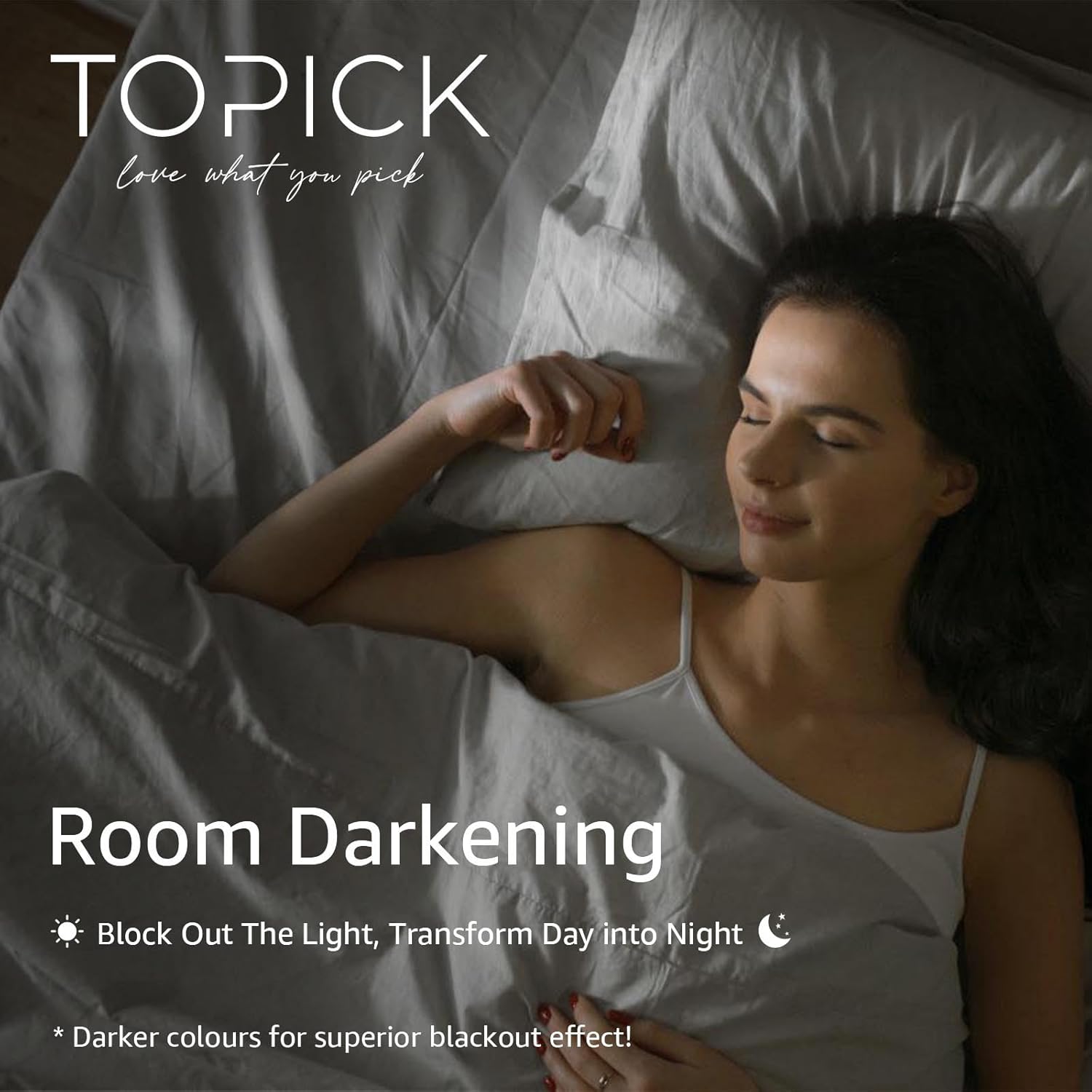 Detalle de TOPICK Blackout Curtains for Bedroom in Sage Green, 2 Panels (W 55" x L 69", Eyelet, Thermal, Room Darkening)