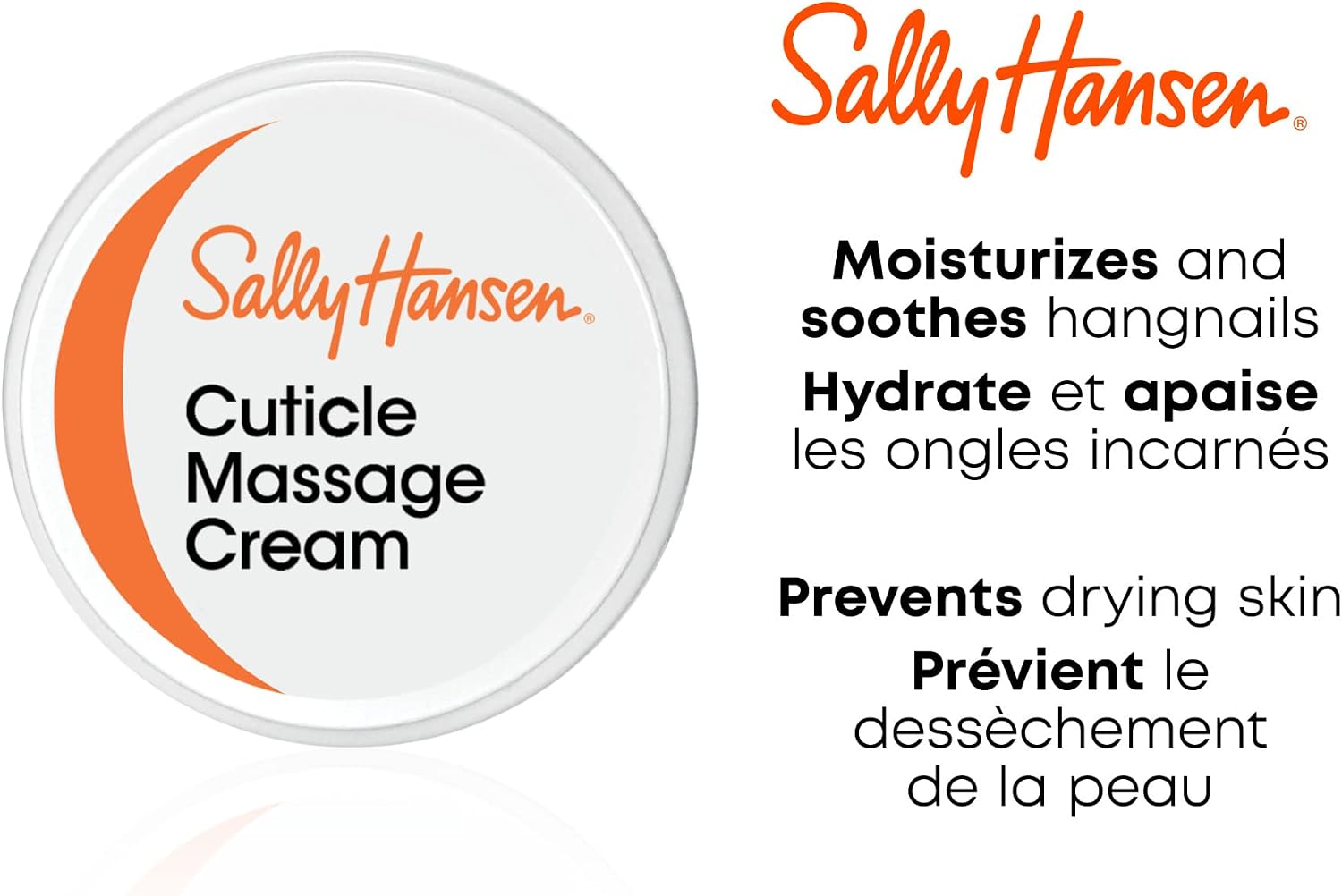 Detalle 1 de Sally Hansen 74170453119 Cuticle Massage Cream with Apricot Oil, 11 ml