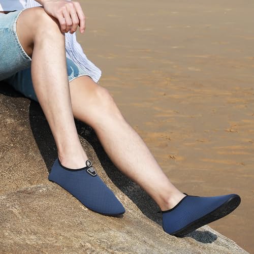 Detalle 2 de gitzing Water Shoes for Women & Men – Quick-Dry Aqua Socks (Blue, 45 EU / 10.5 UK)