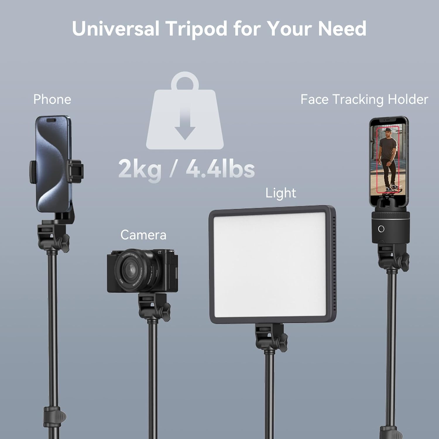 Thumbnail 2 de SMALLRIG PT-30 170 cm Stativ für Smartphone