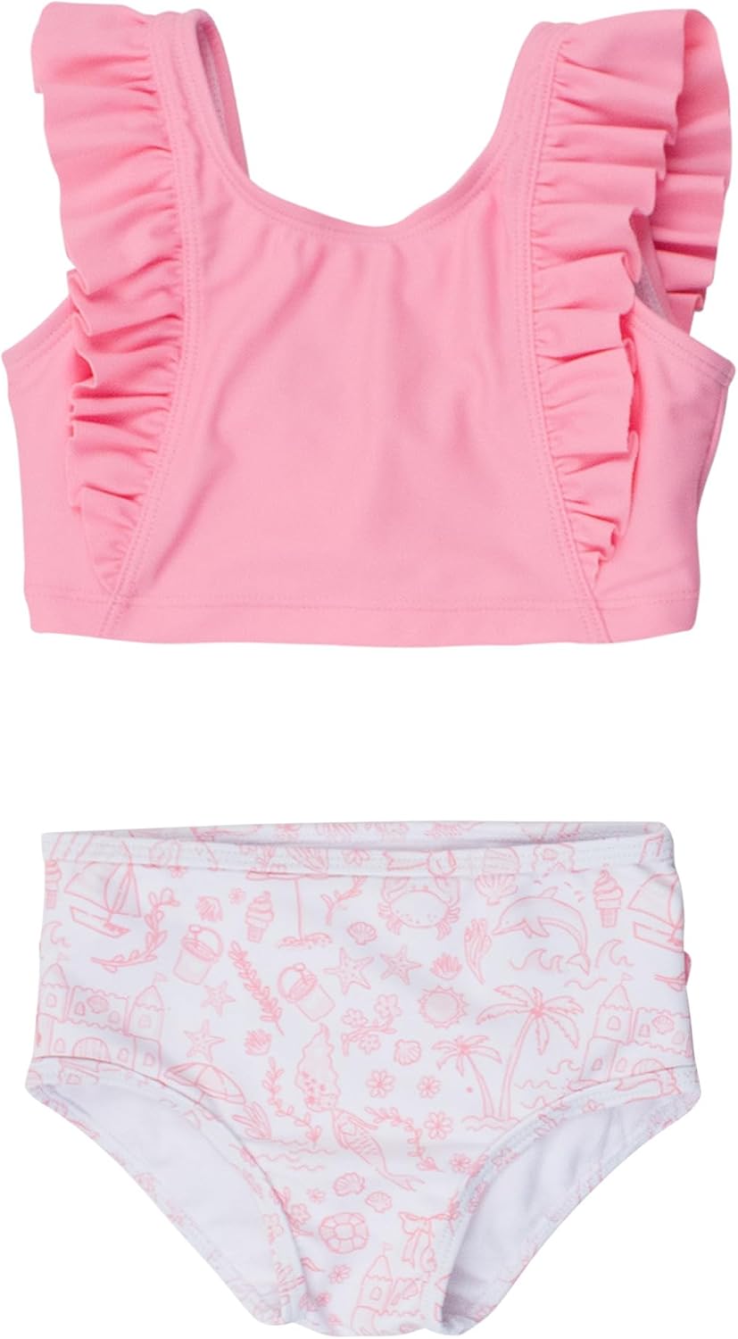 Thumbnail 6 de RuffleButts One‑Shoulder Ruffle Tankini UPF50+