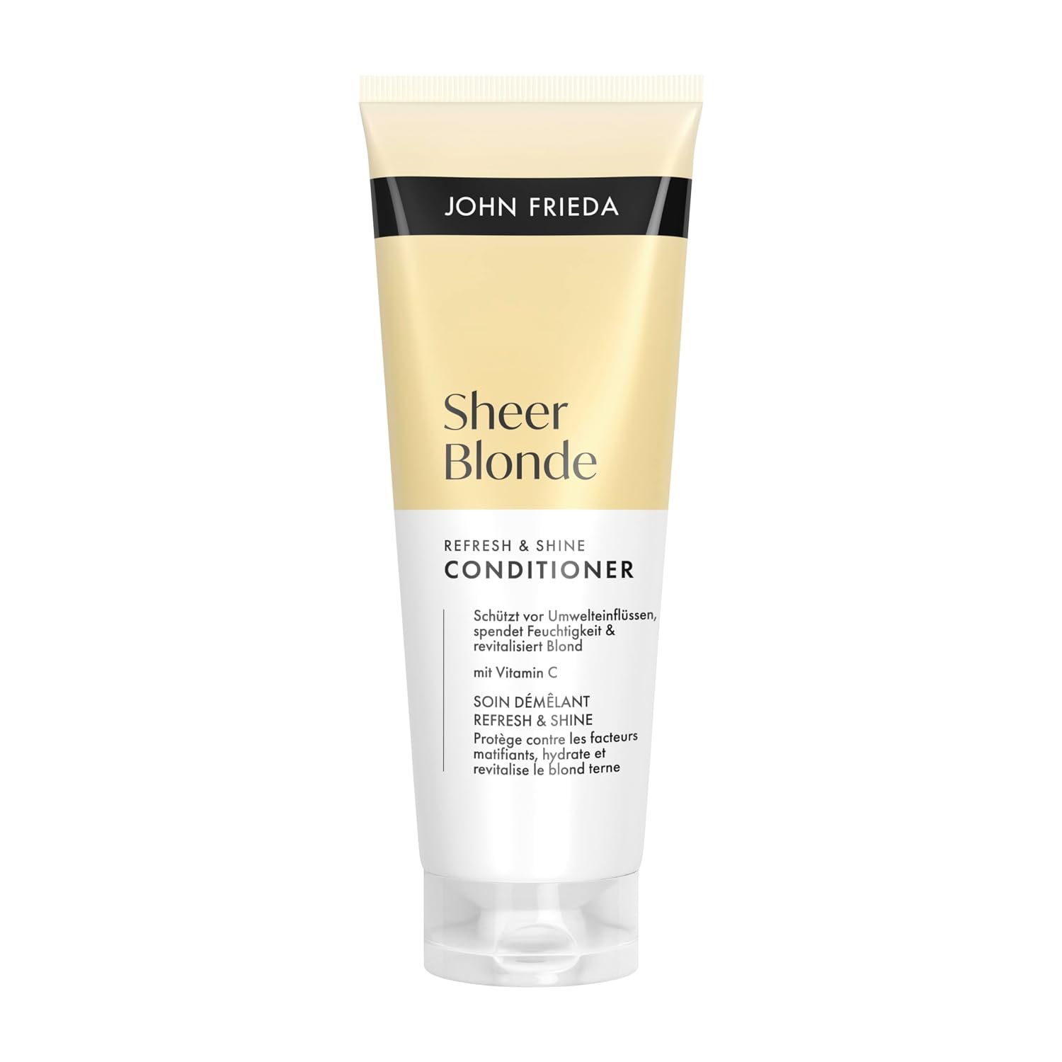 Detalle de John Frieda Sheer Blonde Refresh & Shine Conditioner – 250 ml für natürliches und blondes Haar