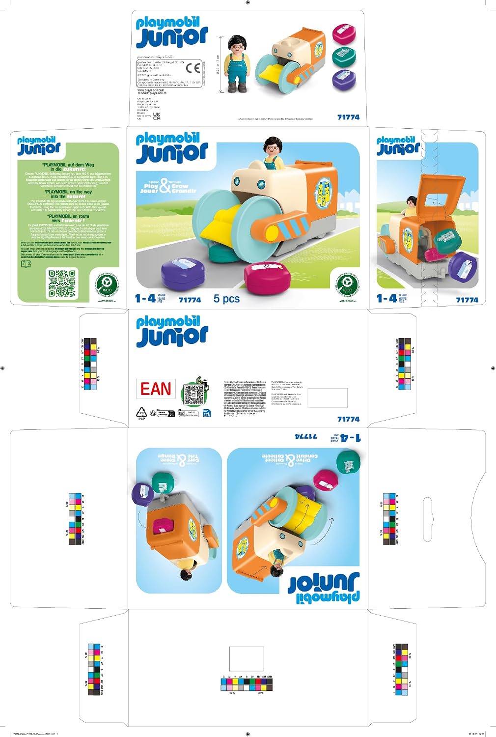 Thumbnail 6 de PLAYMOBIL JUNIOR Müllsammelfahrzeug 206 mm