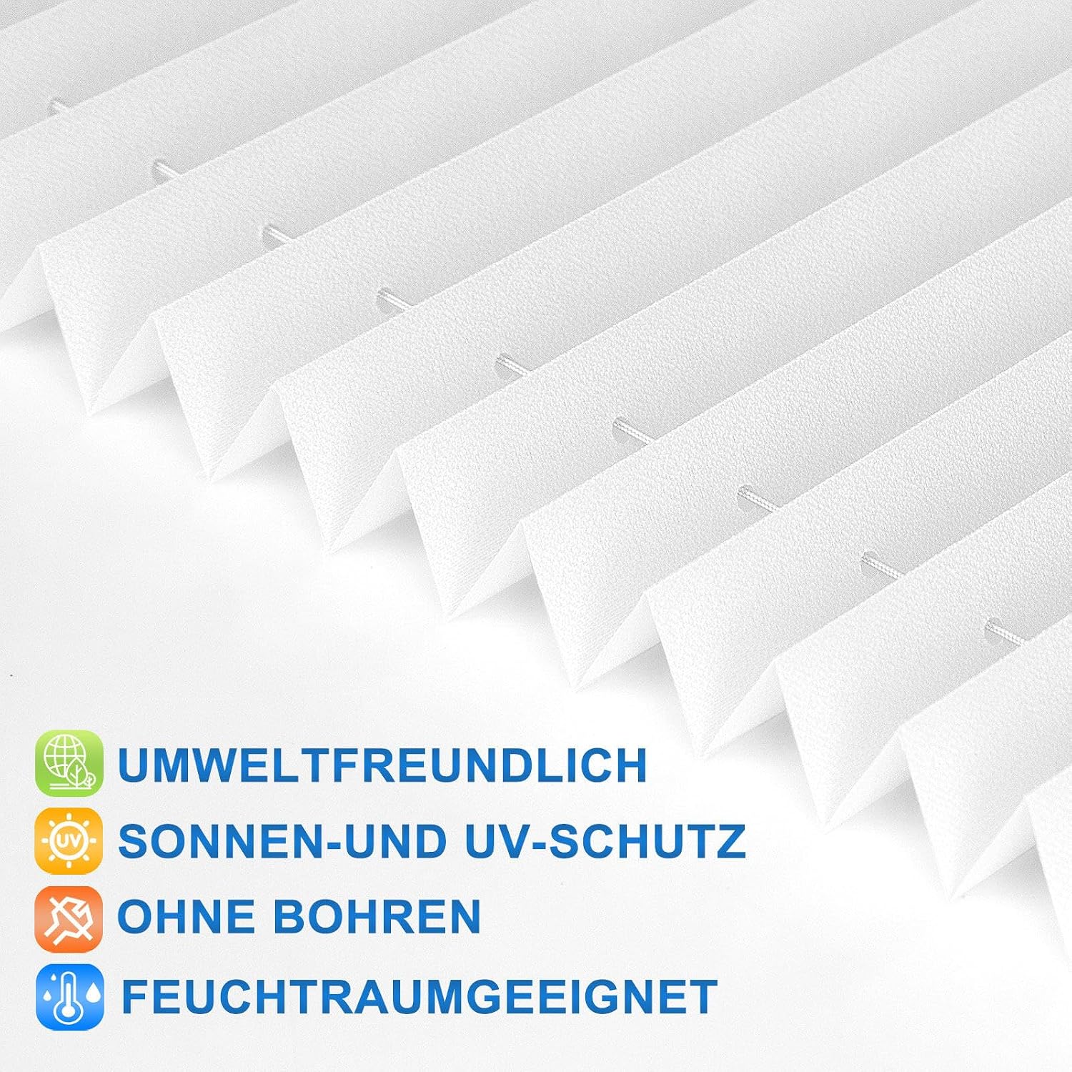 Detalle 2 de Homland Plissee Klemmfix B30 x H130