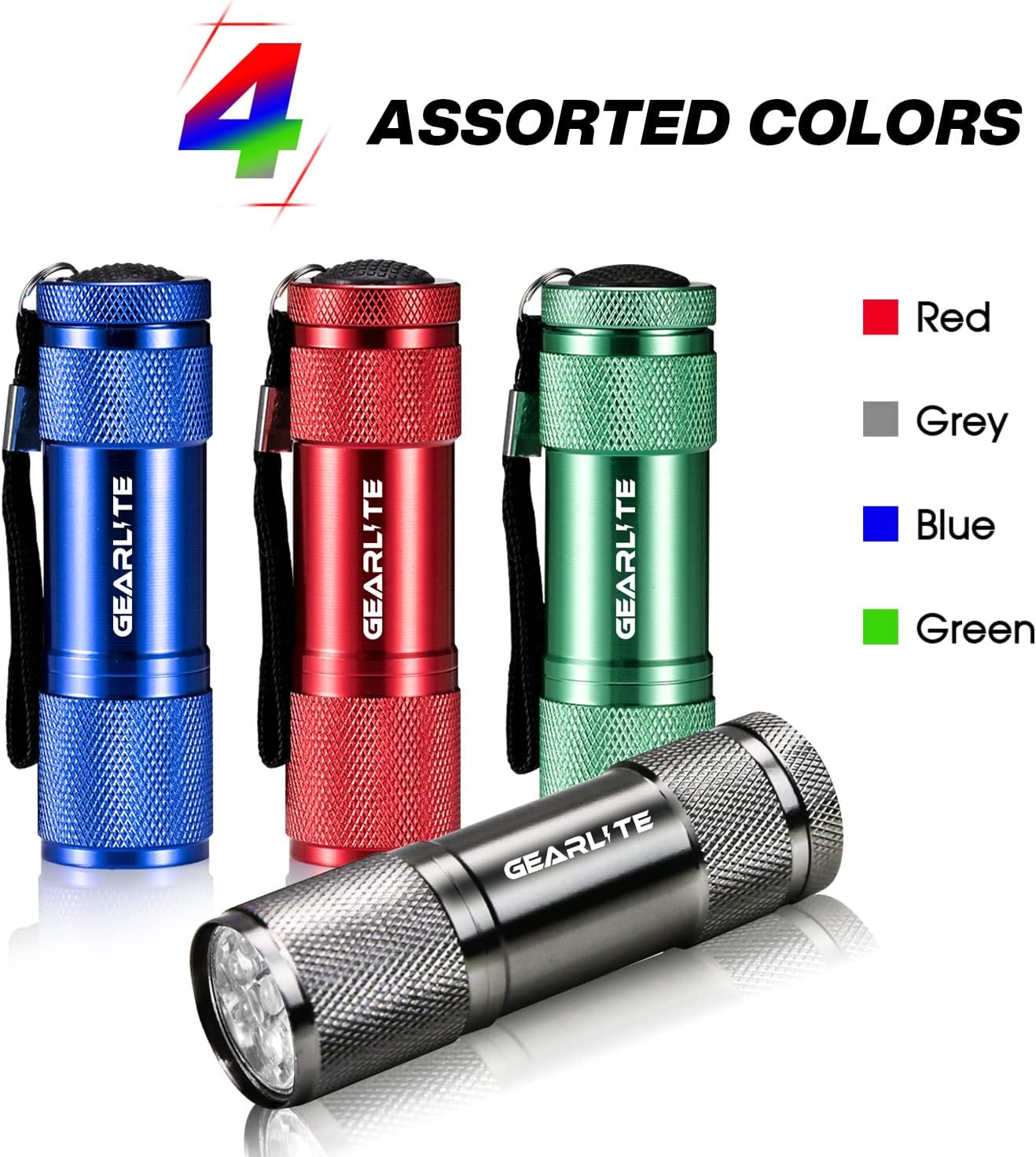 Detalle 2 de GEARLITE Mini LED Taschenlampe, 4 Pack Aluminium Kinder Taschenlampe Klein mit 12 AAA Batterien, IP65 Wasserdicht Handlampe mit Lanyard für junge Camping Wandern Outdoor
GEARLITE Mini LED Taschenlampe, 4 Pack Alu…