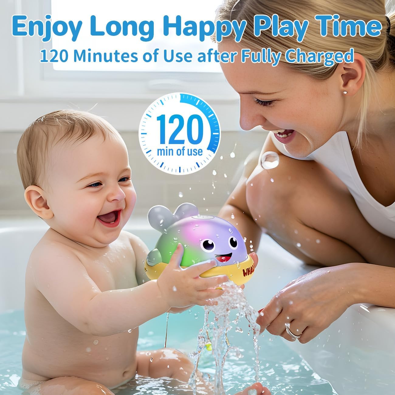 Thumbnail 4 de Baby Bath Toys Whale Sprinkler