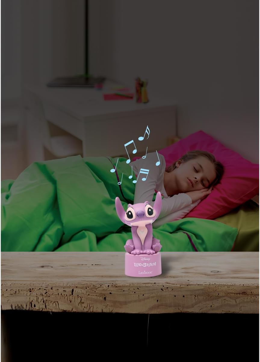 Thumbnail 5 de Lexibook Disney Stitch — Enceinte Bluetooth Veilleuse Angel, Rose (NS02D1)