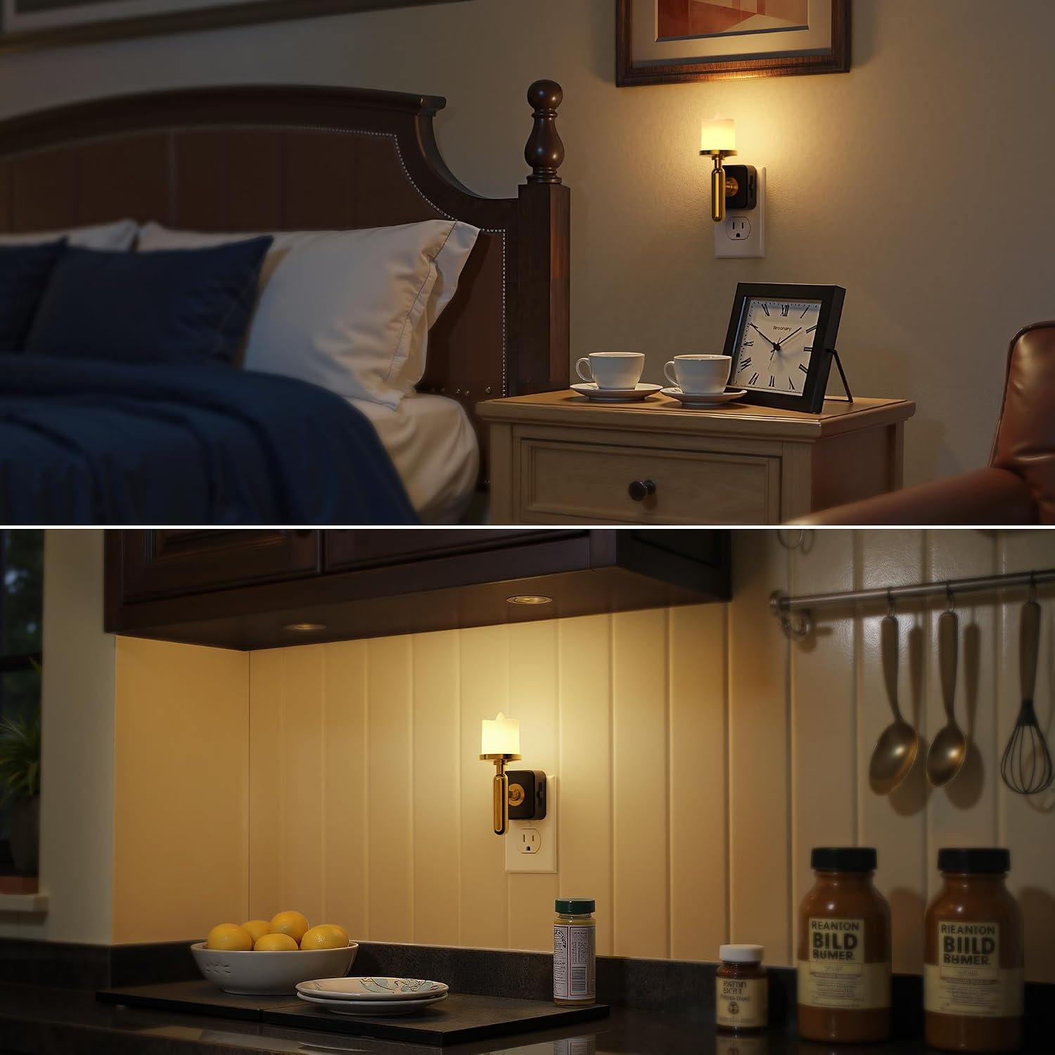 Detalle de Briignite plug-in night light, 0–100 lumens