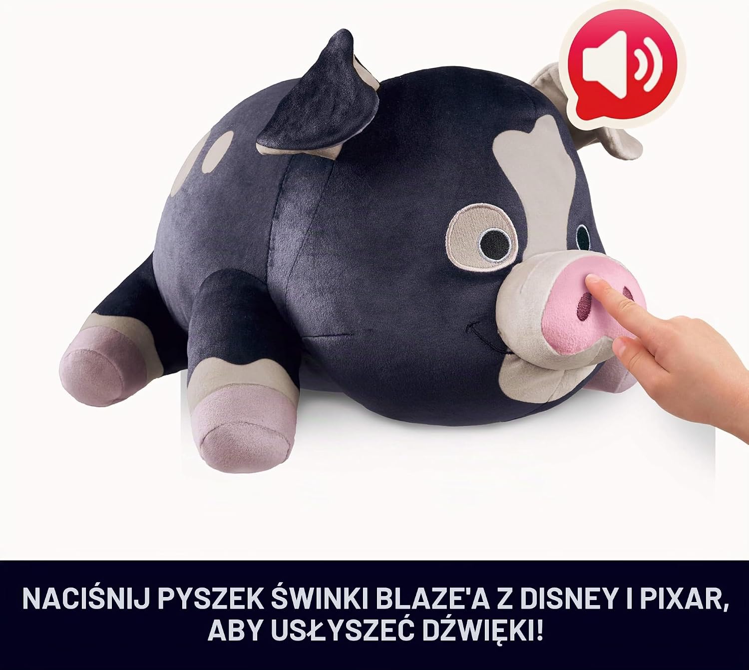 Detalle de Mattel JKM83, pluszowa świnka Blaze’a z Toy Story 5, wydająca dźwięki po naciśnięciu ryjka