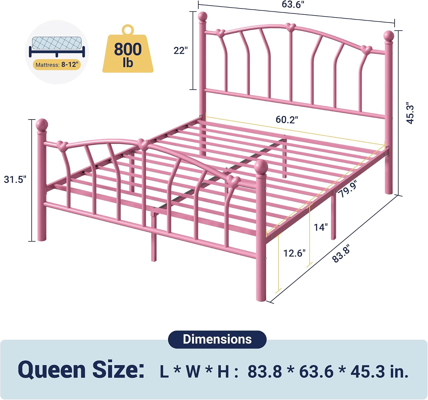 Detalle 2 de Allewie Queen Bed Frame