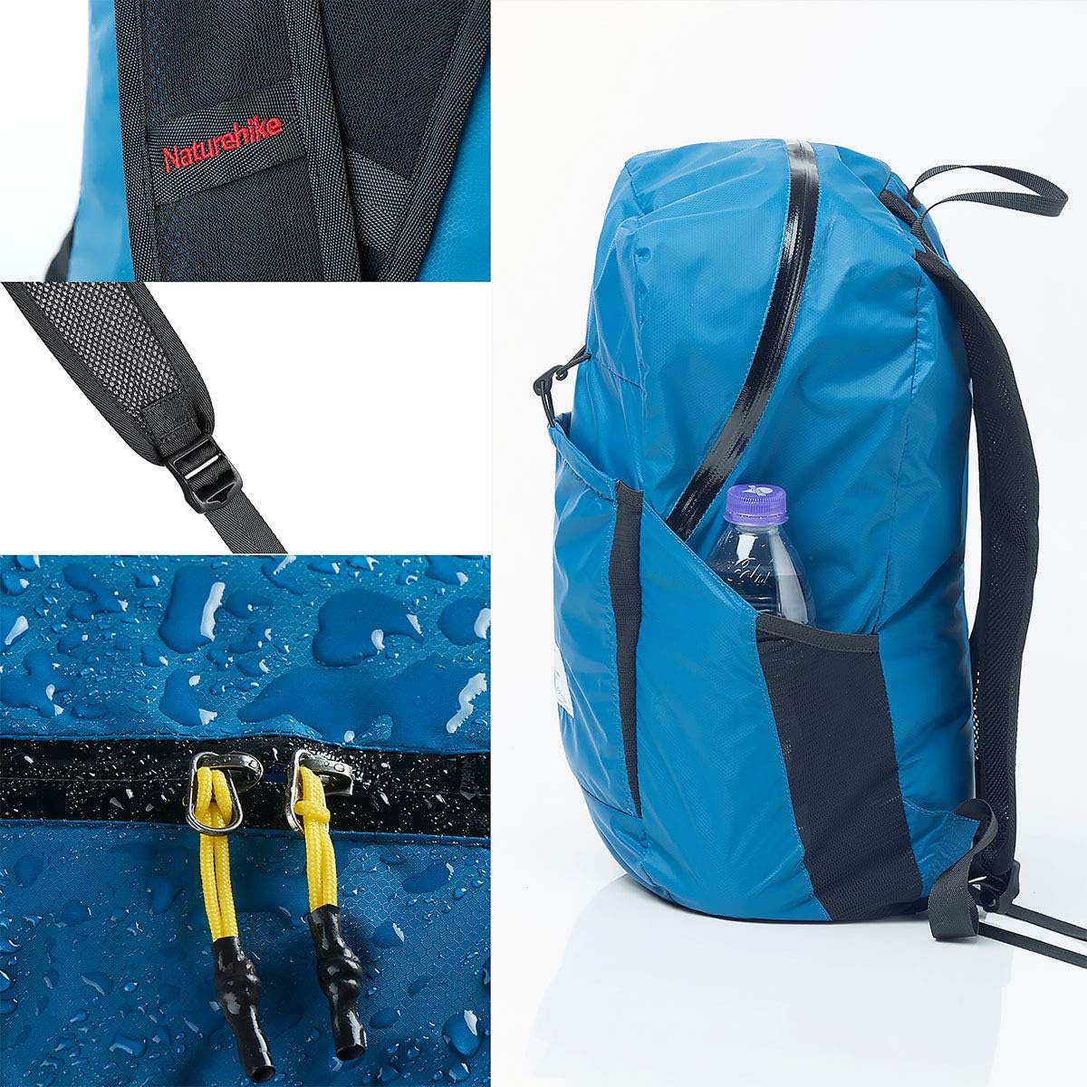 Thumbnail 2 de Naturehike Ultralight Foldable Waterproof Backpack (25L, 30D Nylon) Dry Bag Style for Hiking & Travel