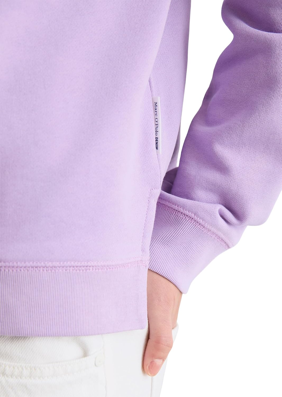 Detalle de Marc O’Polo Denim Damen Sweatshirt aus Bio-Baumwolle mit Raglanärmeln