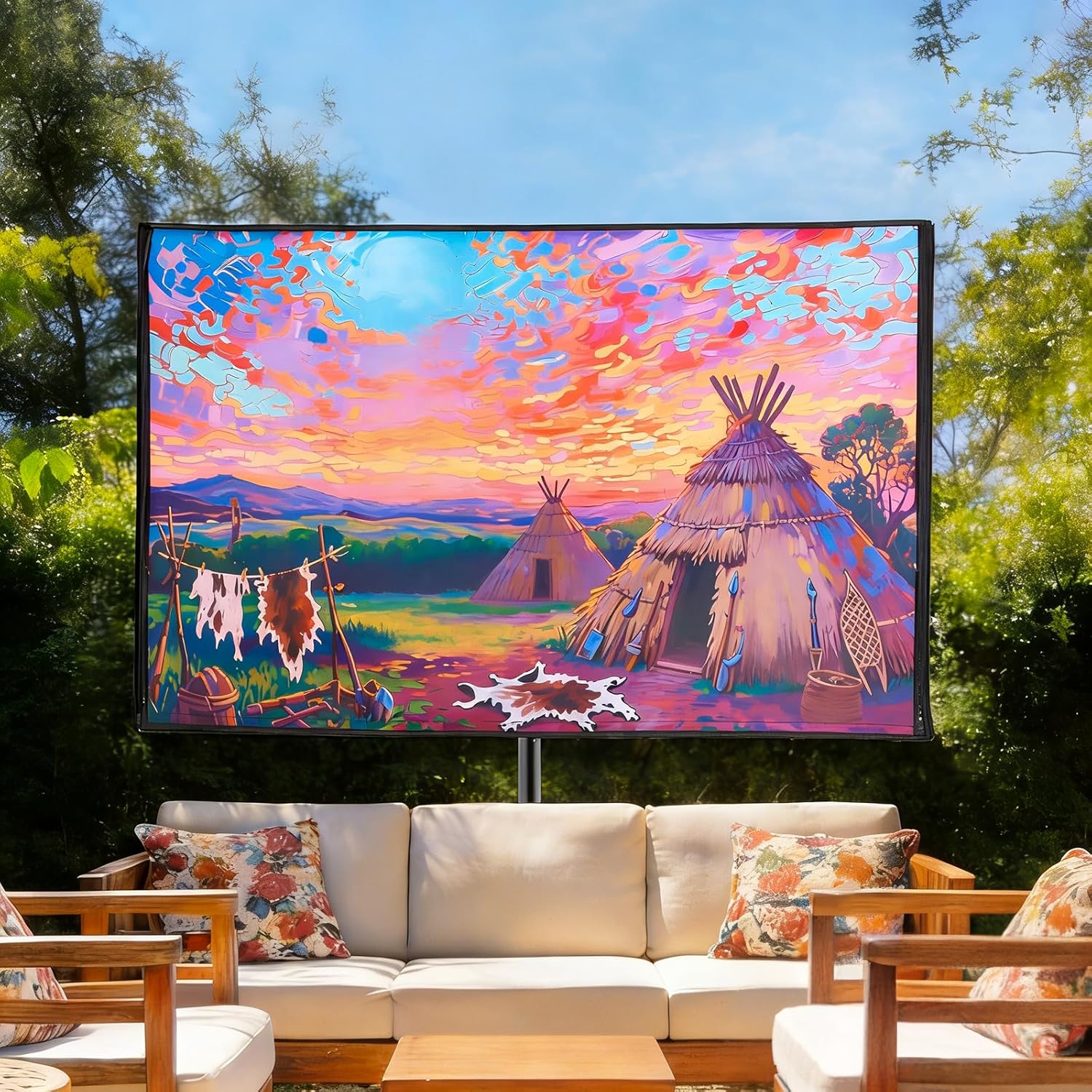 Thumbnail 5 de Youlvy Outdoor TV Cover 50-55 inch: Weatherproof Shield for Your Outside TV