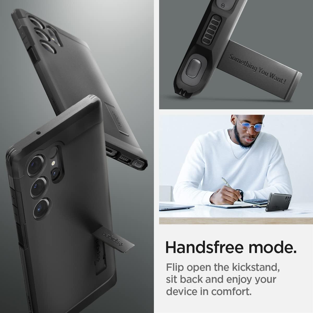 Thumbnail 6 de Spigen Tough Armor pour Samsung Galaxy S23 Ultra – Coque double couche noir