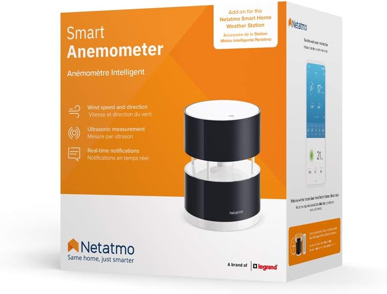 Thumbnail 6 de Netatmo Windmesser für Netatmo-Wetterstation, schwarz (NWA01-WW) – 16 cm