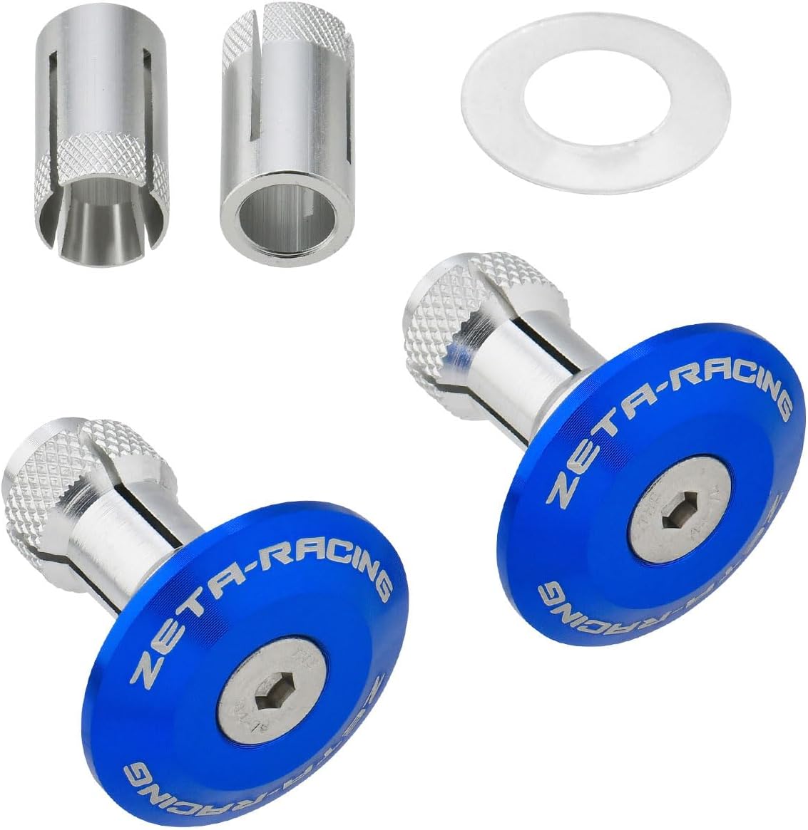 Detalle de ZETA RACING ZE48-7001 バーエンドプラグ φ29mm・シルバー、内径13.5~19mm対応