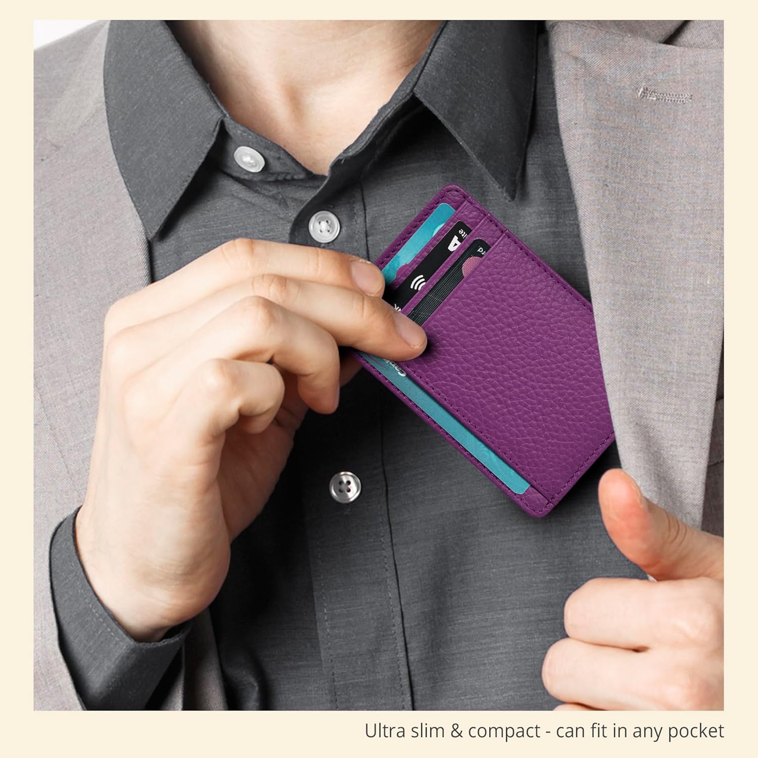 Thumbnail 5 de Oak Leathers Leather Wallet for Men & Women – RFID Slim Card Holder