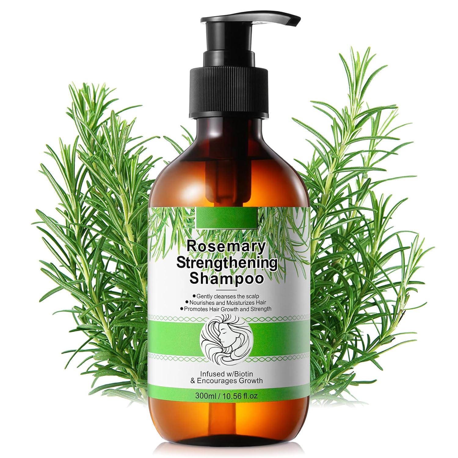 Detalle de Rosmarin Haarwuchs-Shampoo gegen Haarausfall Biotin