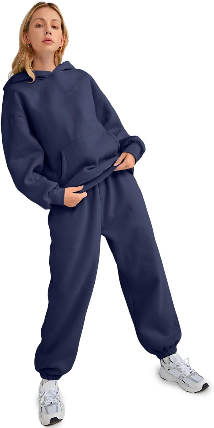 Thumbnail 4 de AUTOMET Womens 2 Piece Lounge Hoodie Sweatsuit Set (Plus Size)