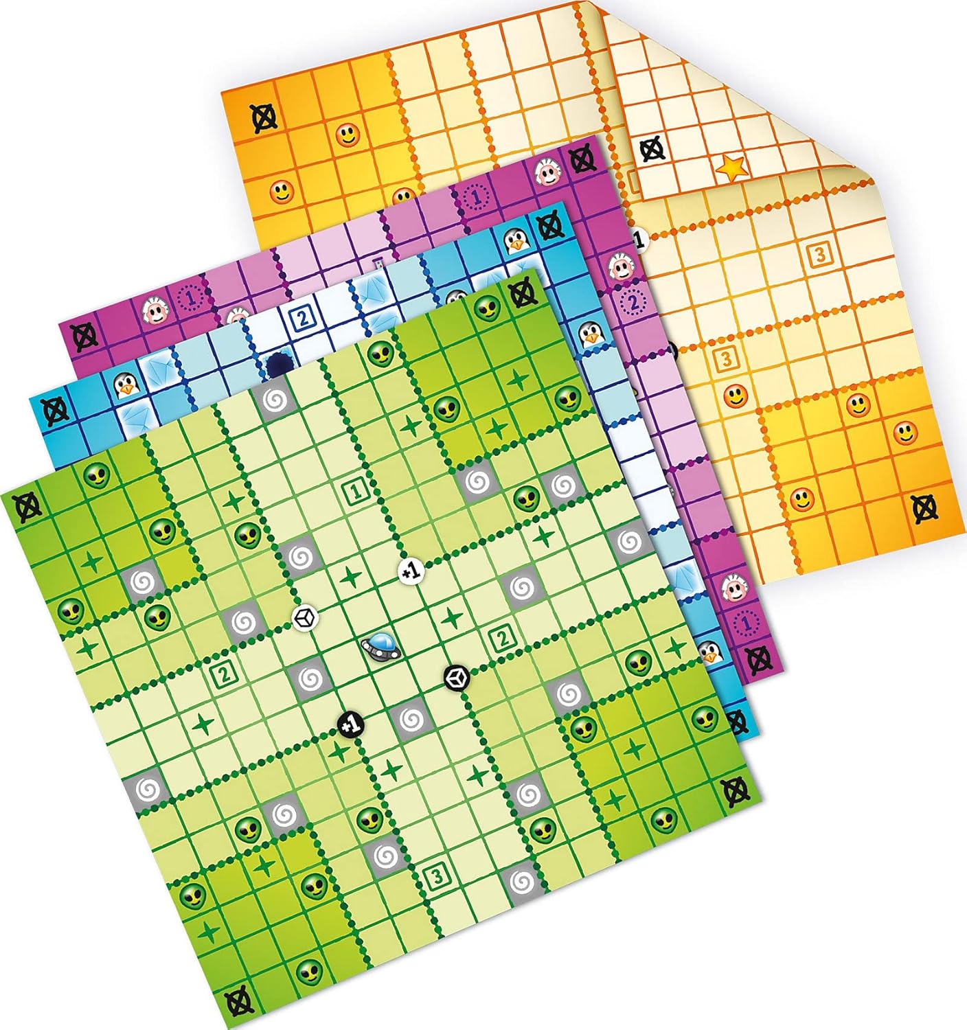Detalle de Kannste knicken — Schmidt Spiele 49387, Jeu de dés Klein & Fein (Multicolore)