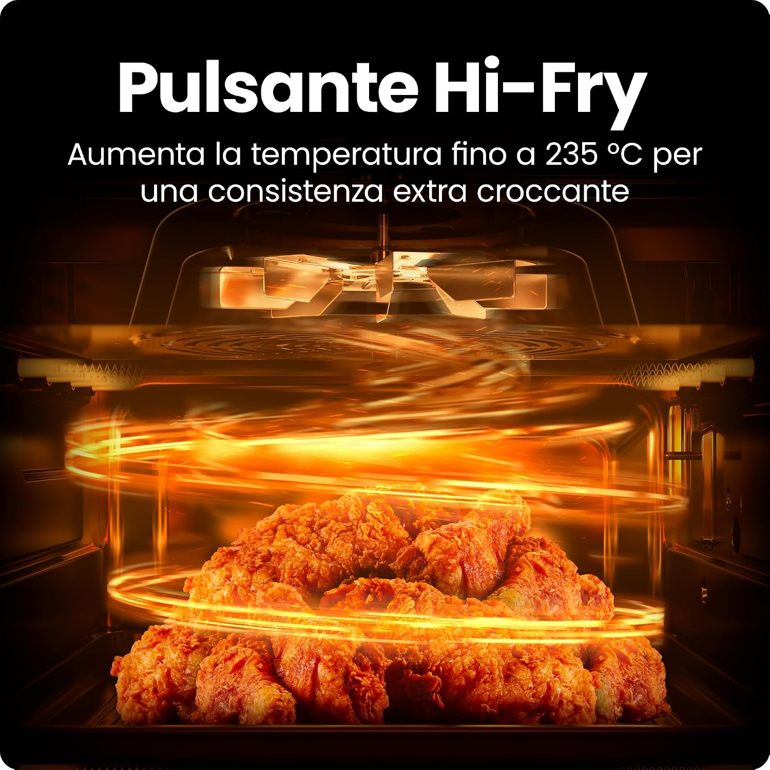 Detalle de Chefman Heißluftfritteuse 3,75L mit Hi-Fry-Technologie – kompakt, günstig gesund fritieren