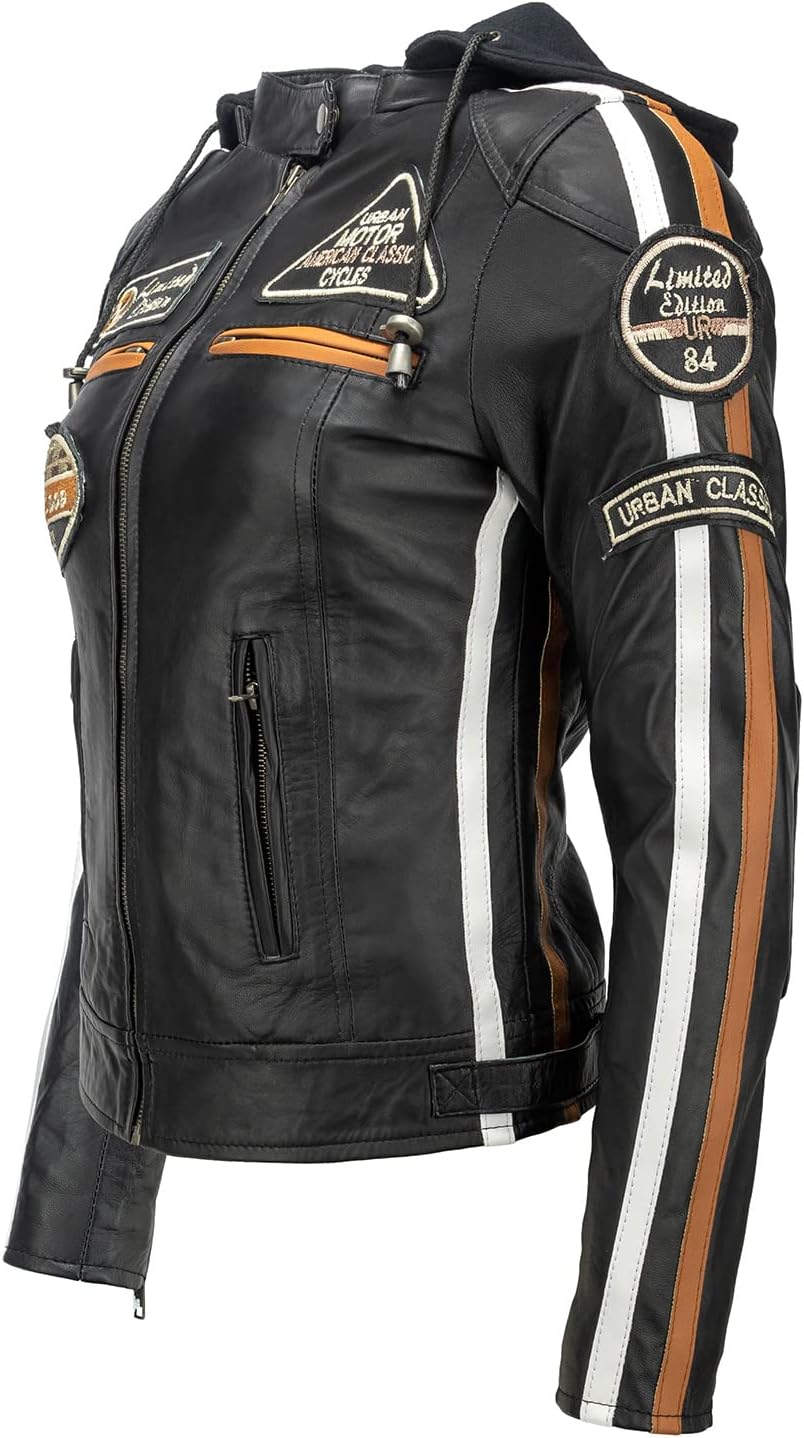 Detalle 2 de Urban Leather 58 – damska kurtka motocyklowa ze skóry jagnięcej