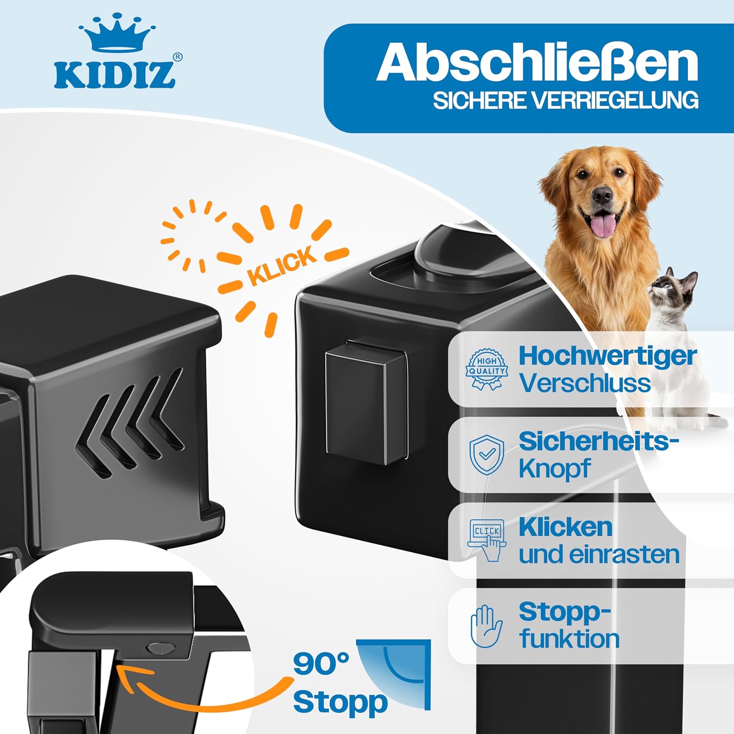 Thumbnail 2 de KIDIZ Absperrgitter zum Klemmen 74–80 cm