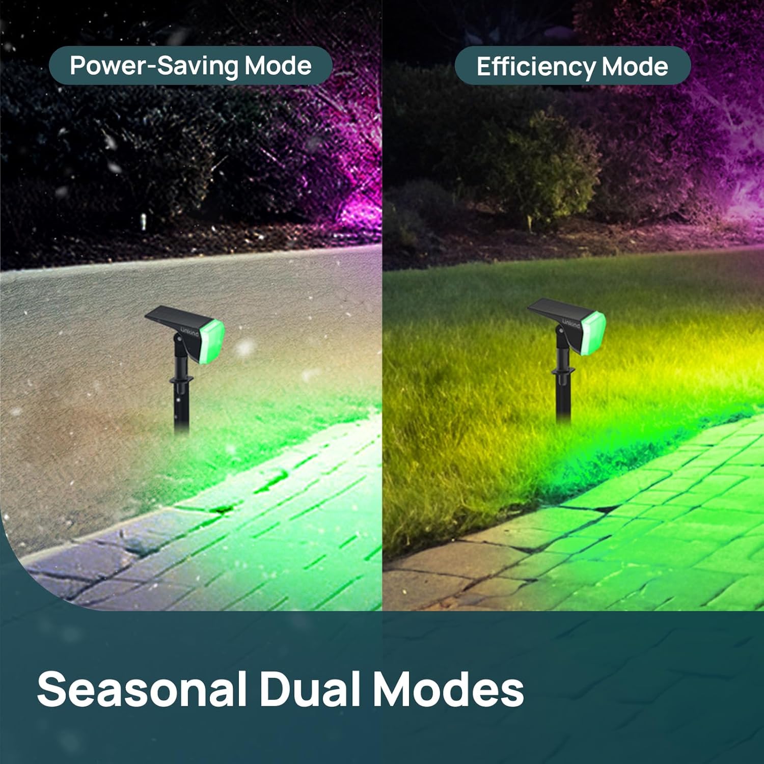 Thumbnail 4 de Linkind Linkind Solar Garden Lights Outdoor (RGBW) – 6 Pack, IP67 Dusk to Dawn with Winter Mode